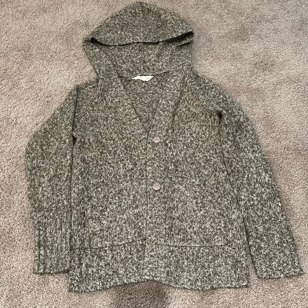 🔥5 for $10 Eddie Bauer Gray Hooded Cardigan